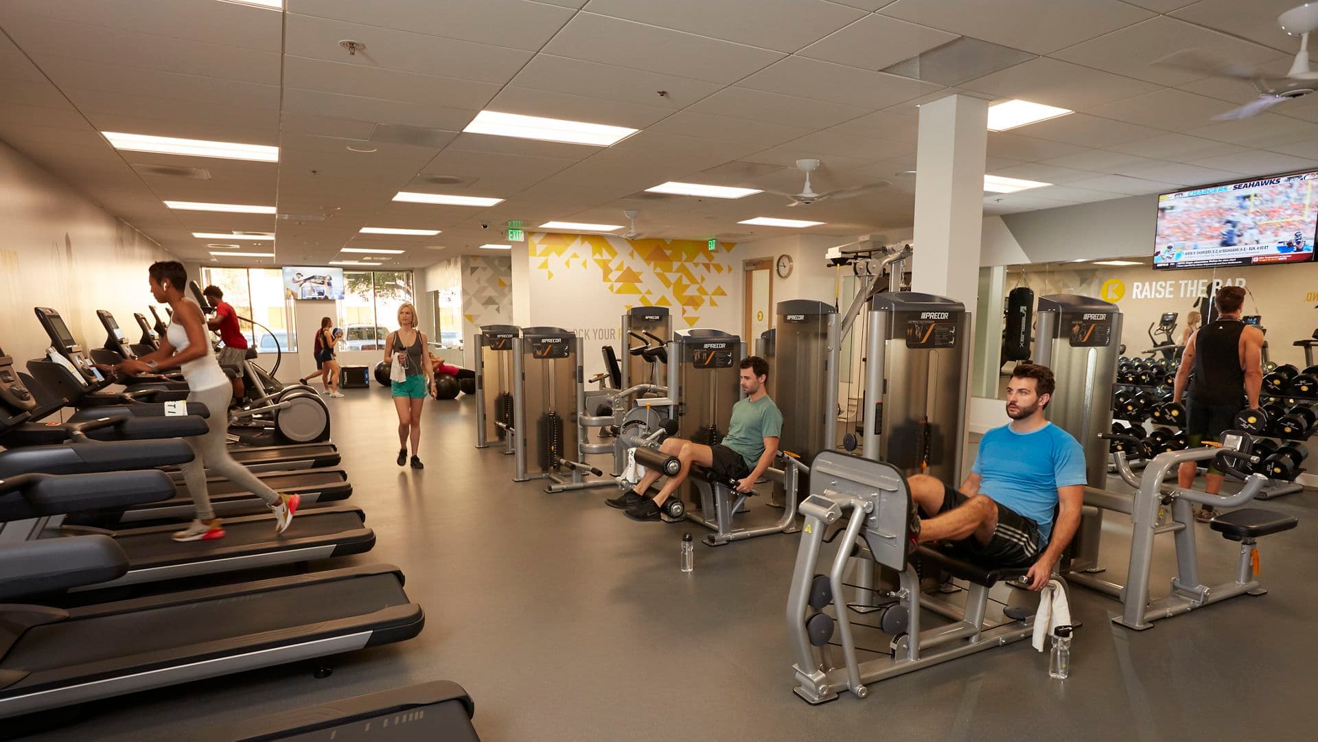 Photography of the KINETIC fitness center at Market Place Center in Irvine, CA