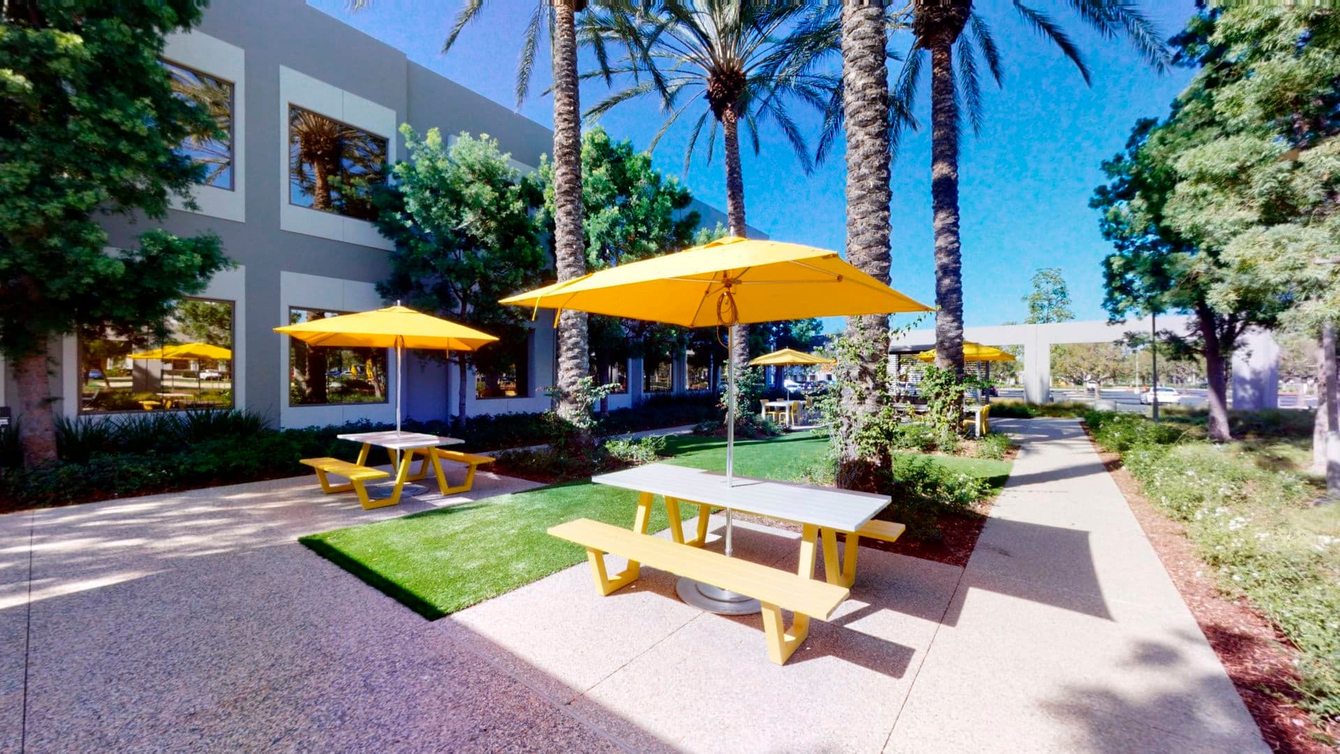 Exterior photography of Outdoor Workspace 430 Exchange at Market Place Center, Irvine CA.