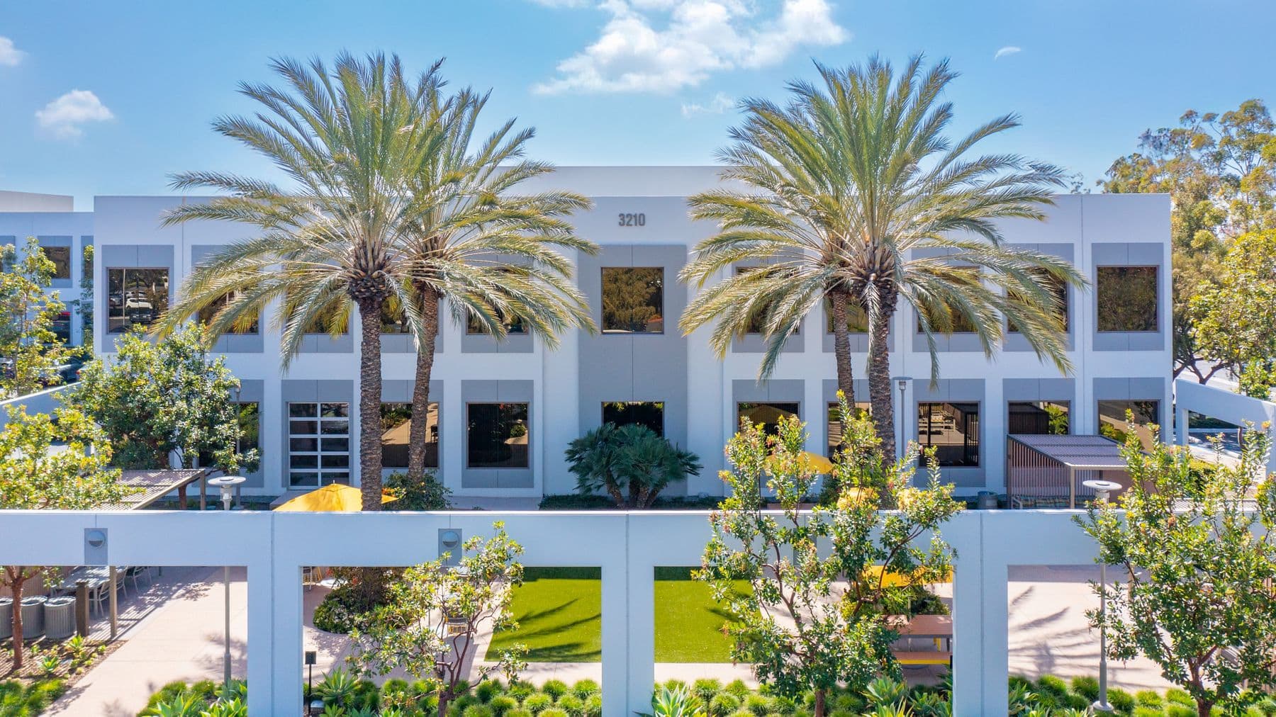 Exterior photography of 3210 El Camino Real in Irvine, CA.