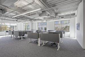 Interior view of Flex Workspace+ suite 240 in 12265 El Camino Real Road at Paseo Del Mar in San Diego, CA.