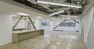 Interior view of Suite Office in Flex Workplace+ Suite 150 in Township 14 at 12680 High Bluff Dr., in San Diego, California.