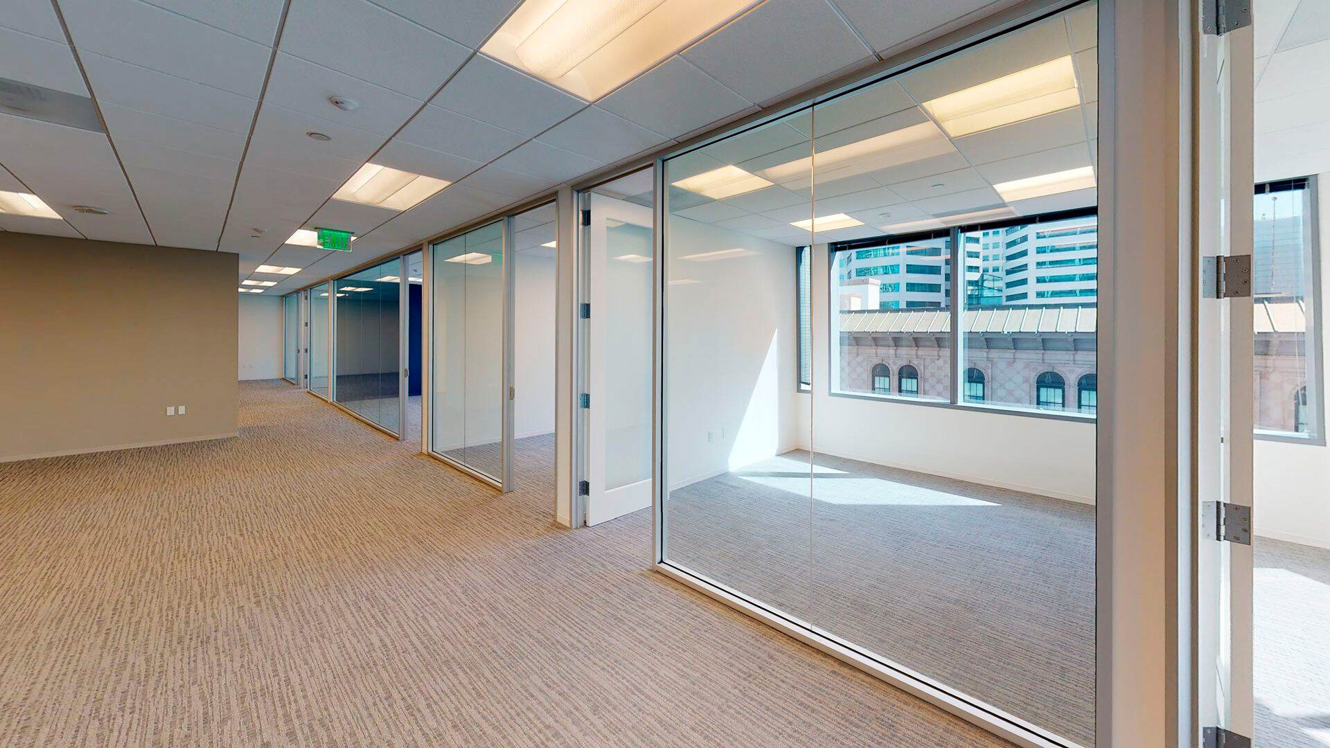 Interior view of Flex Workplace+ Suite 660 in 600 West Broadway at One America Plaza in San Diego, CA.
