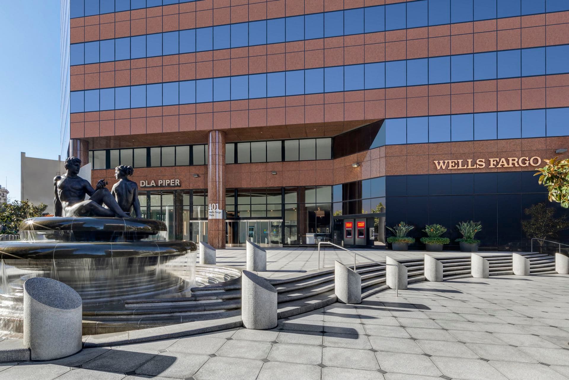 Exterior view of Wells Fargo Plaza, in San Diego, CA.