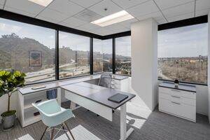 Interior view of flex workplace+ suite 675 in 3131 Camino del Rio North at Centerside in San Diego, CA.