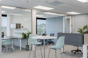 Interior view of flex workplace+ suite 675 in 3131 Camino del Rio North at Centerside in San Diego, CA.