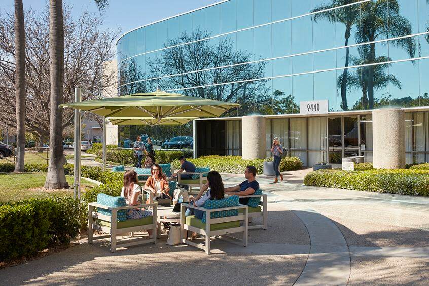 Outdoor workspace photography at 9440 Carroll Park Drive in Canyon Ridge, San Diego, CA