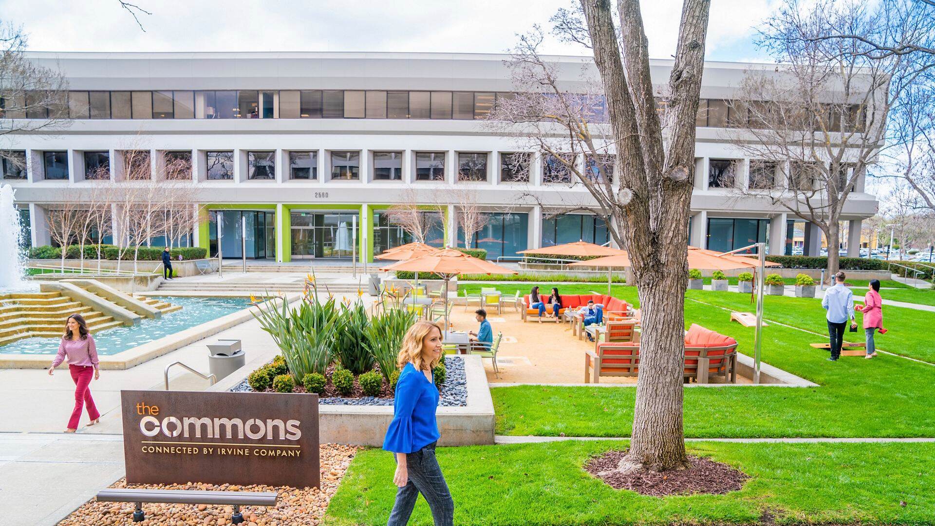 Lifestyle photography of The Commons at Silicon Valley Center in San Jose, CA