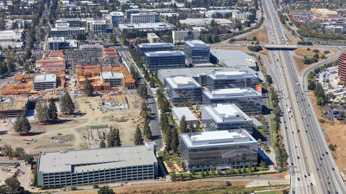 Aerial photography of Santa Clara Square campus